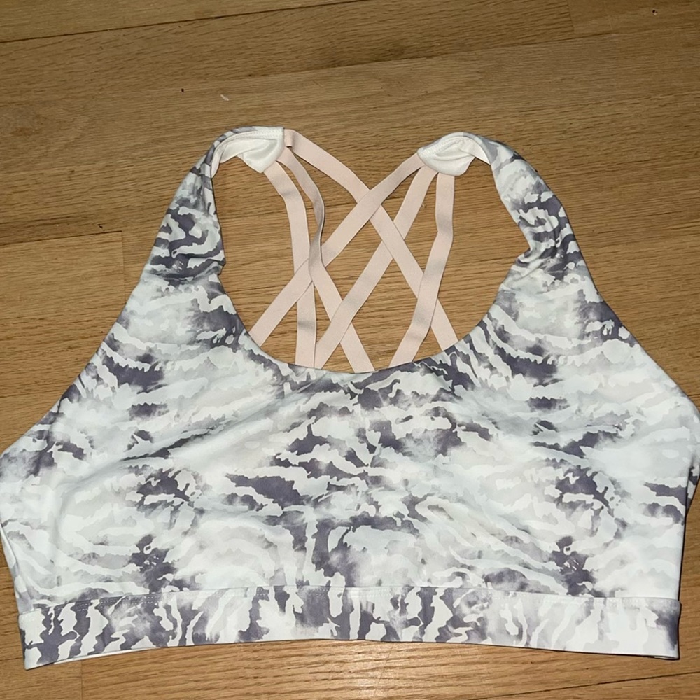 patterned sports bra